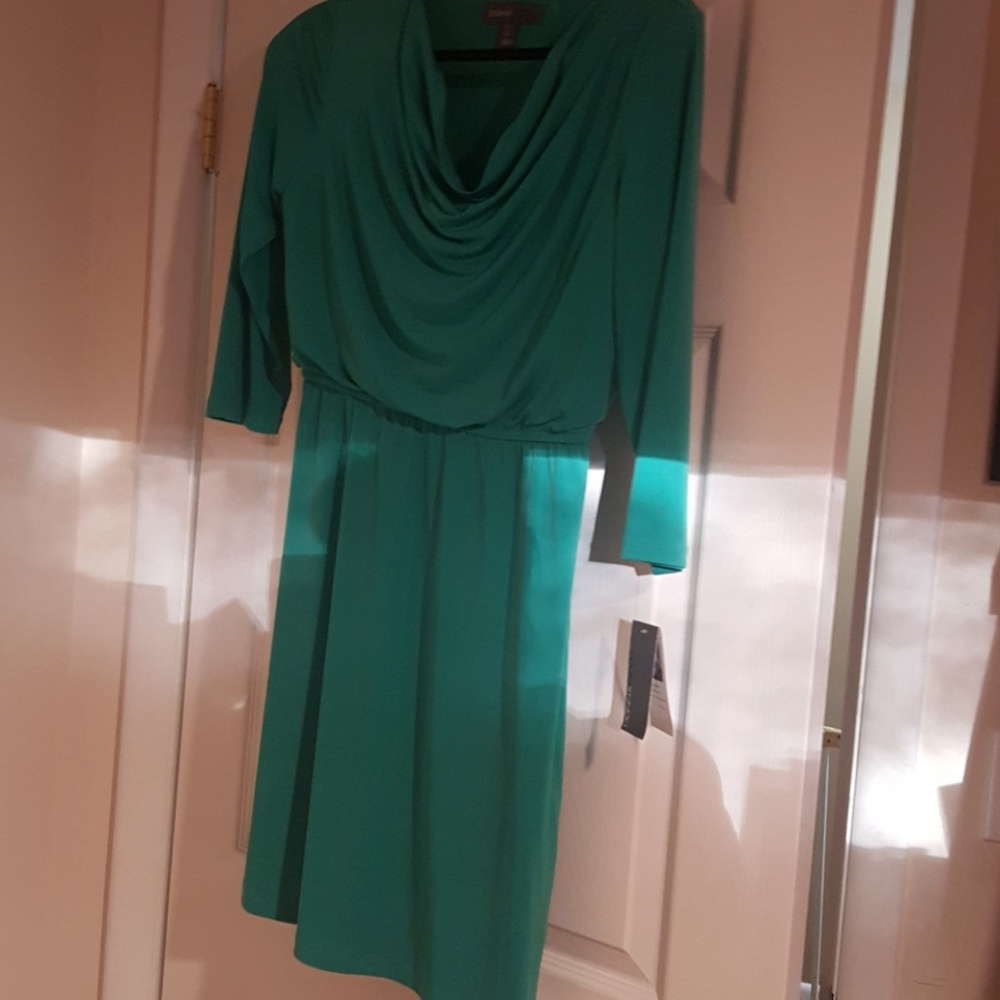 Cowl neck dress